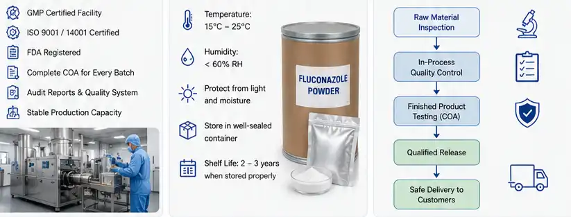 pure Fluconazole Powder
