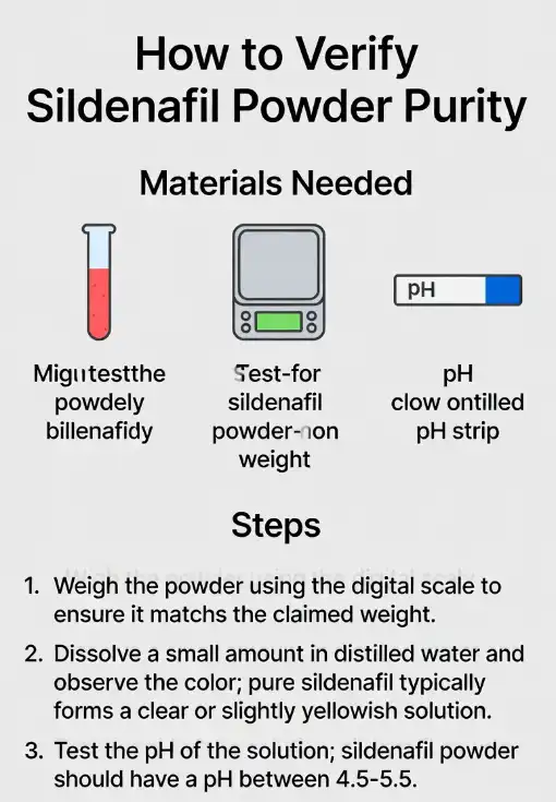 How to Verify Sildenafil Powder Purity: A Step-by-Step Guide for Buyers