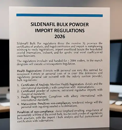 Regulations on Sildenafil Bulk Powder Import: What You Need to Know in 2026