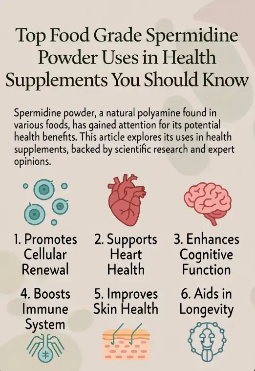 Top Food Grade Spermidine Powder Uses in Health Supplements You Should Know